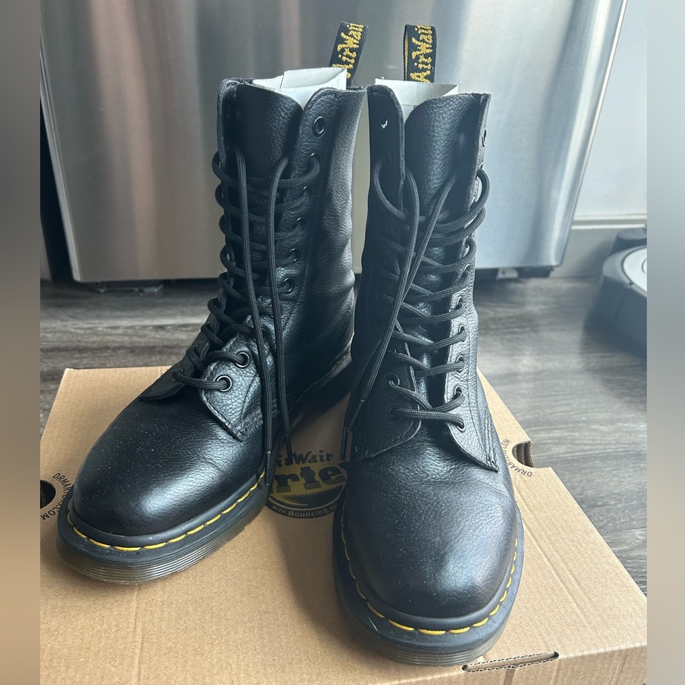 Dr. Martens 1490 Virginia Leather Mid Calf Boots